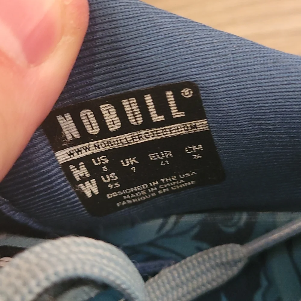 NOBULL Project Turquoise Blue Abstract Workout Trainer Sz‎ 8 Mens Shoes Sneakers